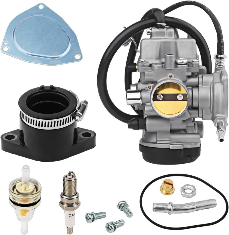 neivilu Carburetor Carb & Intake Manifold Boot For YAMAHA Wolverine 450 Kodiak 400 Kodiak 450 2003-2006 Grizzly 400 Grizzly 450 5ND-E4101-11-00 5TE-E4101-01-00 5GH-13586-00-00 5ND-14101-00-00 5ND-E4101-01-00 - Image 1